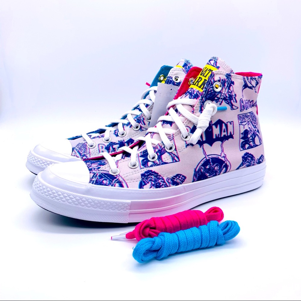 Converse High-Top Sneakers - White and Blue
